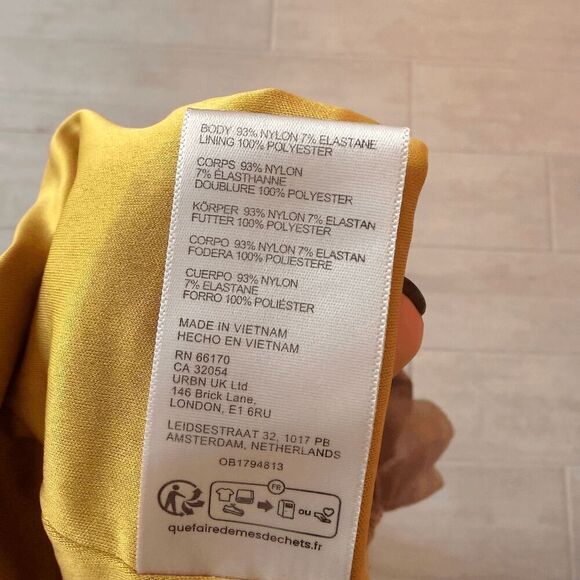 Urban Outfitters Brown Plaid Mesh Camisole Top Ruffled Peplum Hem Sorset-style M - Picture 3 of 7